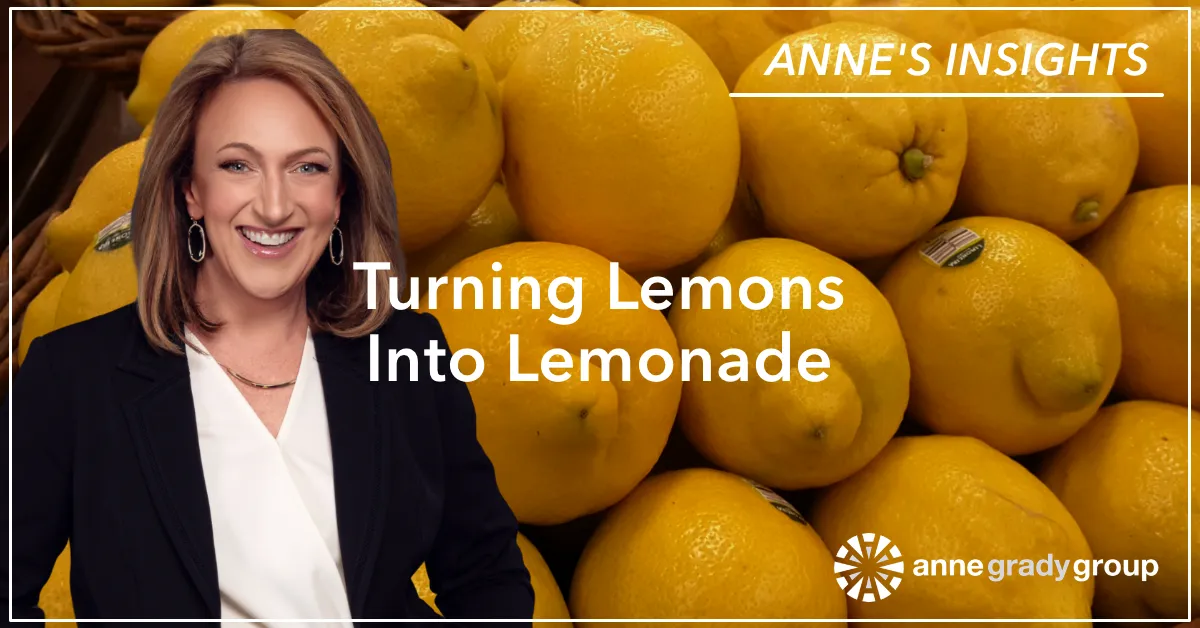 Blog Header Featured Lemons Lemonade Resilience Expert, Author, and Speaker Anne Grady