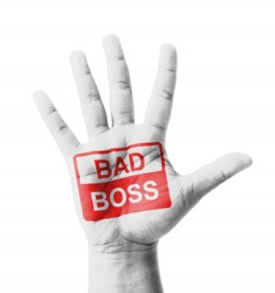 Bad Boss Written on Hand bad boss written on hand