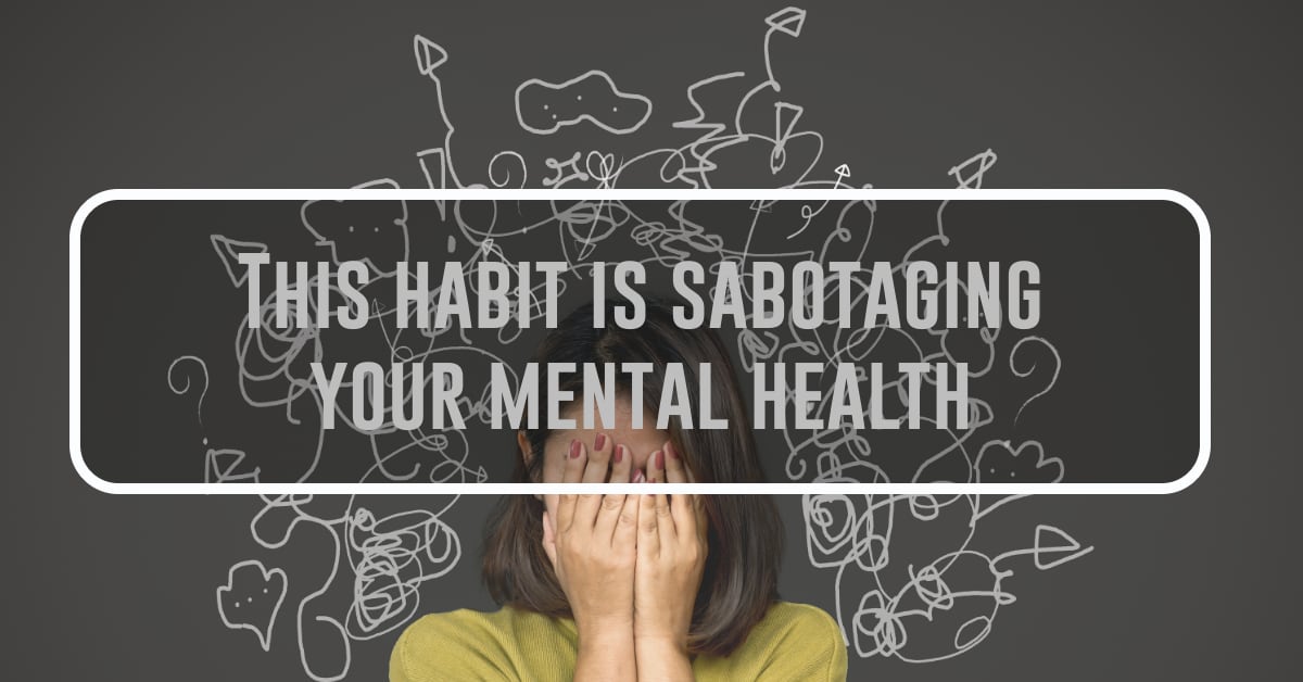 Thanks to our negativity bias, the chances are pretty high that you naturally default to the negative. When those negative thoughts become obsessive, you are stuck in rumination.