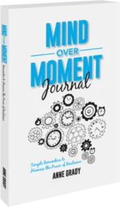 Mind Over Moment Journal Book by Keynote Speaker and Author Anne Grady